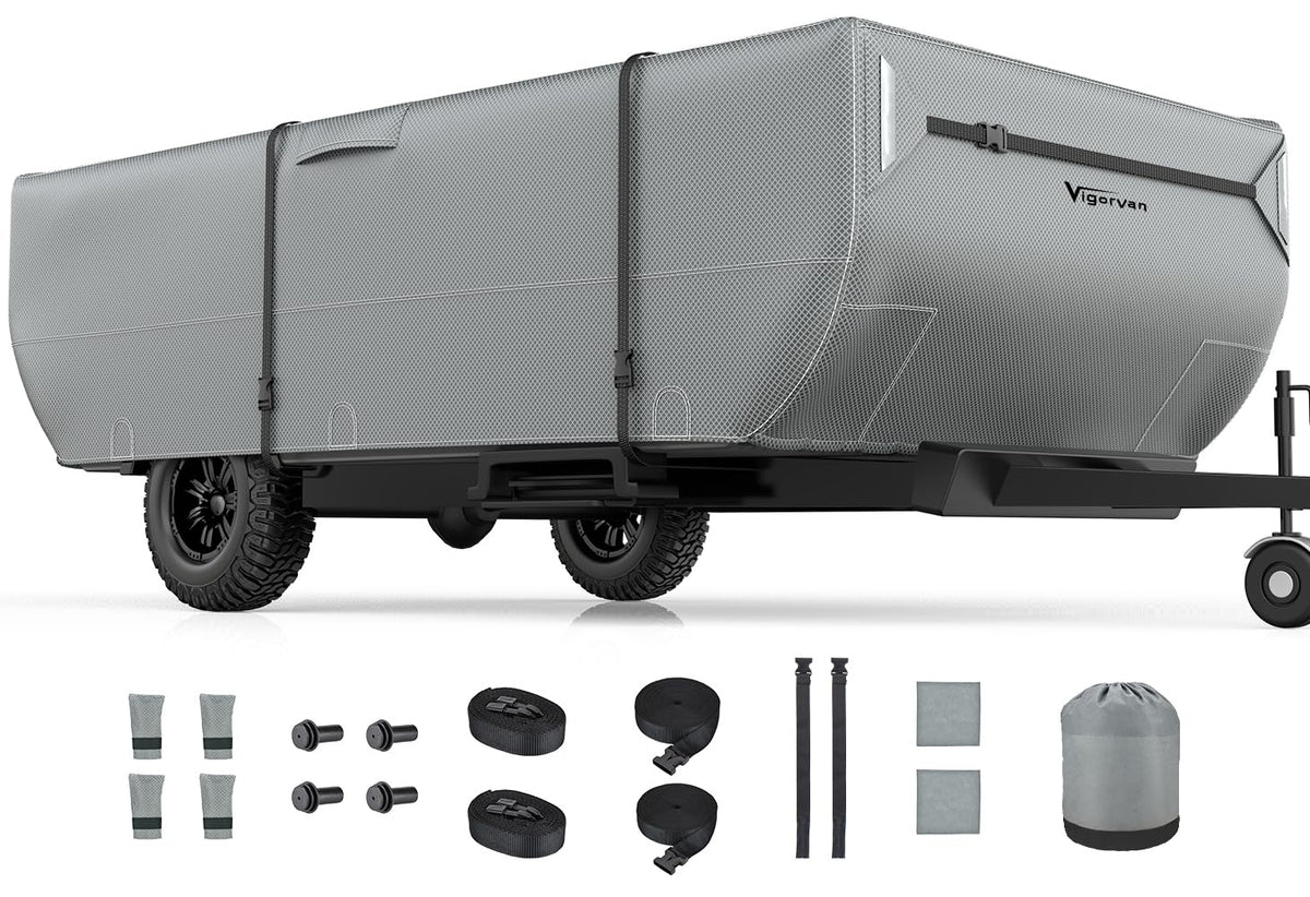 Folding Camper Cover Fits 10'-12' Trailers B197