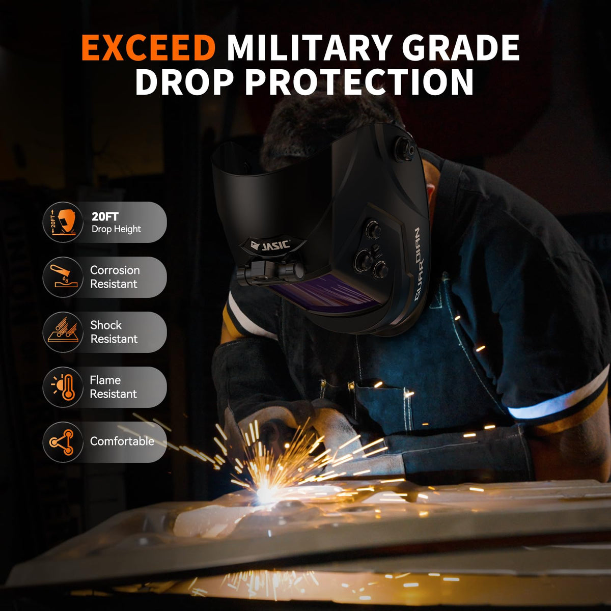 Auto Darkening Welding Helmet with Light Y734