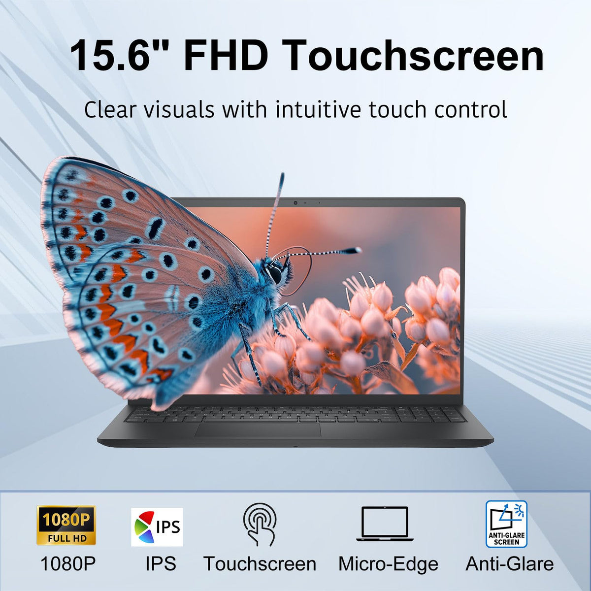 15.6" FHD Touchscreen Laptop Intel Core i5 8GB RAM 512GB SSD Windows 11 K283032