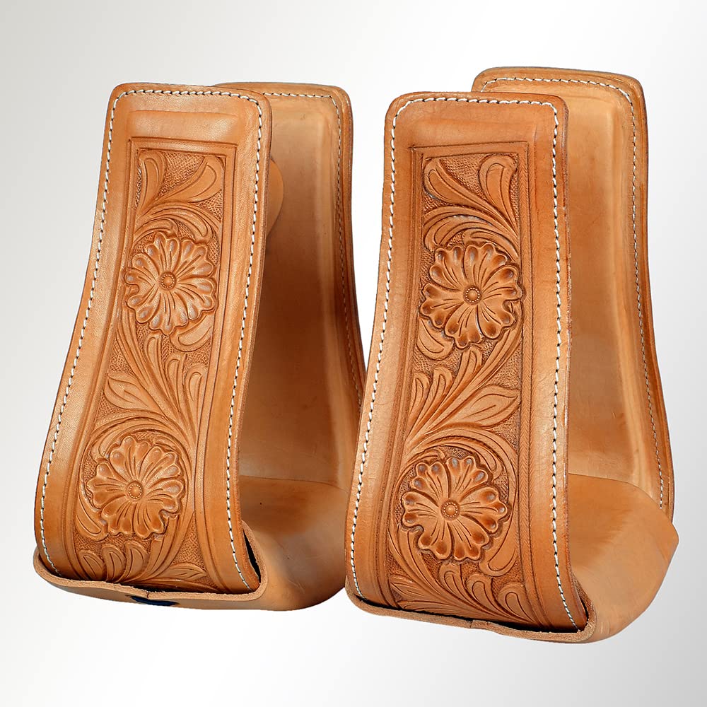 Tan Western Saddle Stirrup Leather Q6297