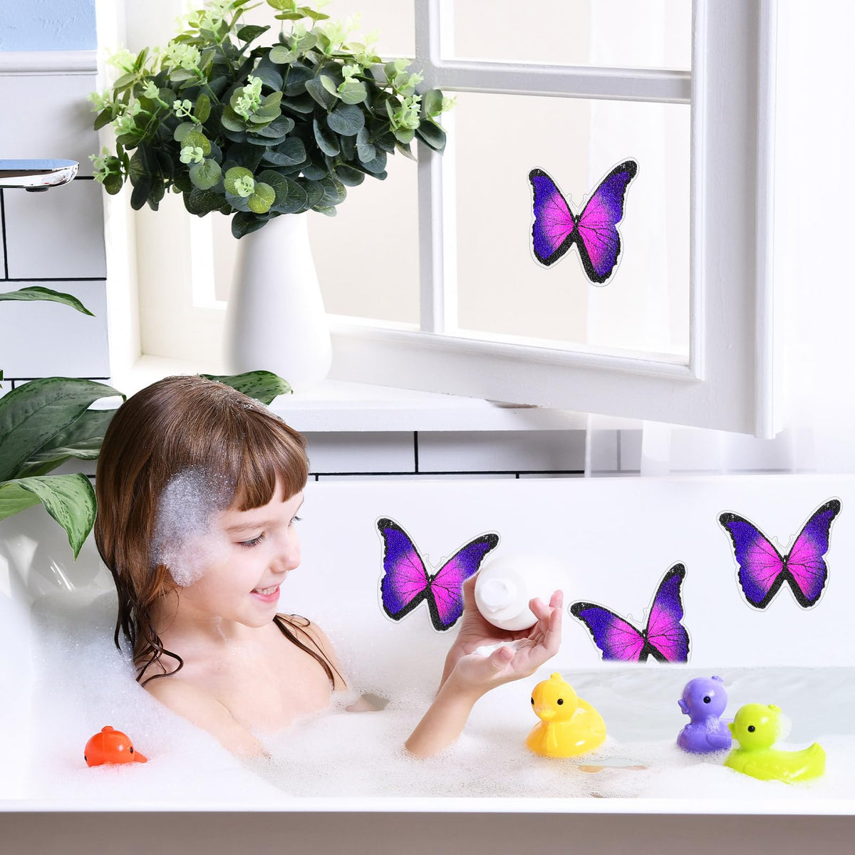 20 Pcs Non Slip Bathtub Stickers with Scraper N692