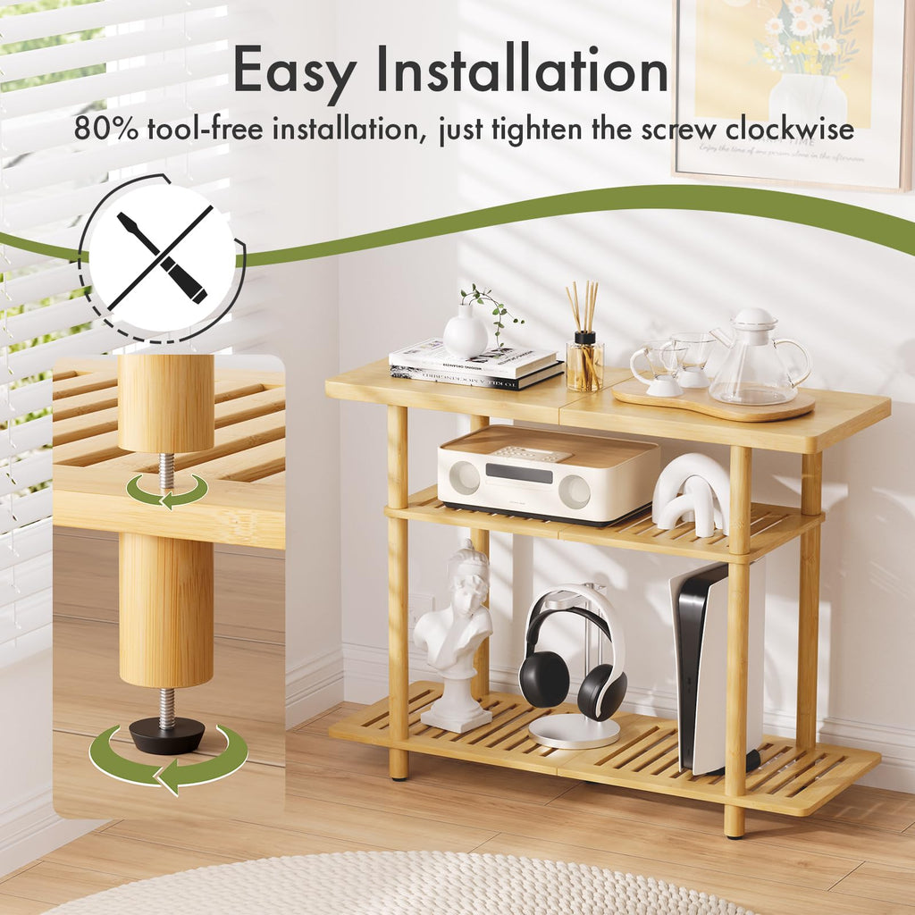 Bamboo 3-Tier TV Stand for up to 32 Inch W970655
