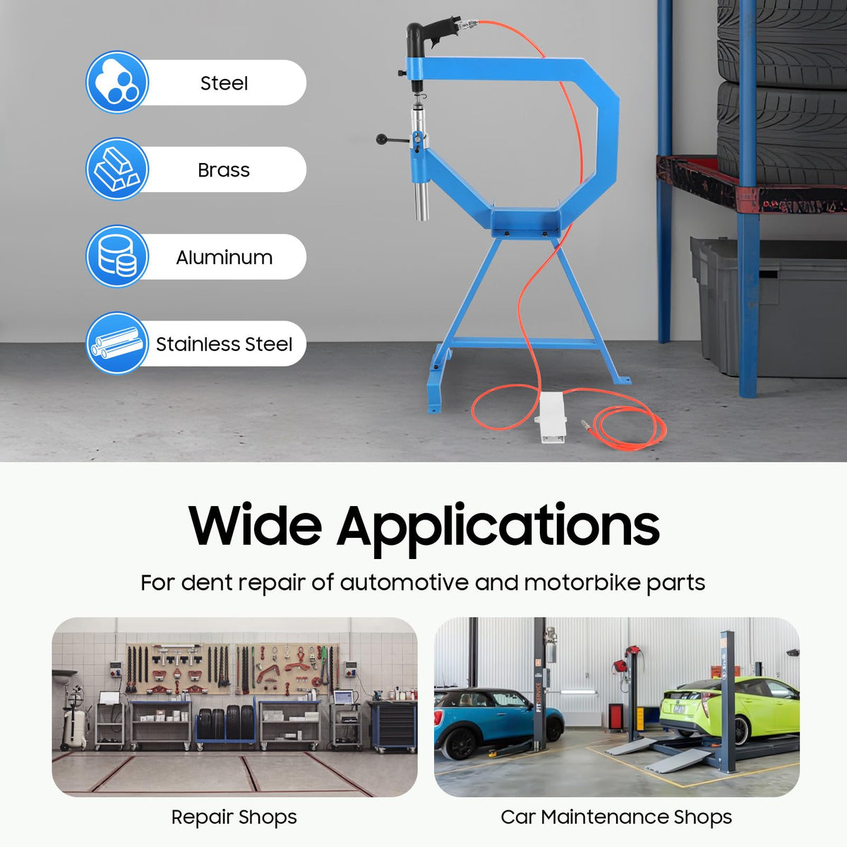 Pneumatic Planishing Hammer with Stand & Pedal D915504