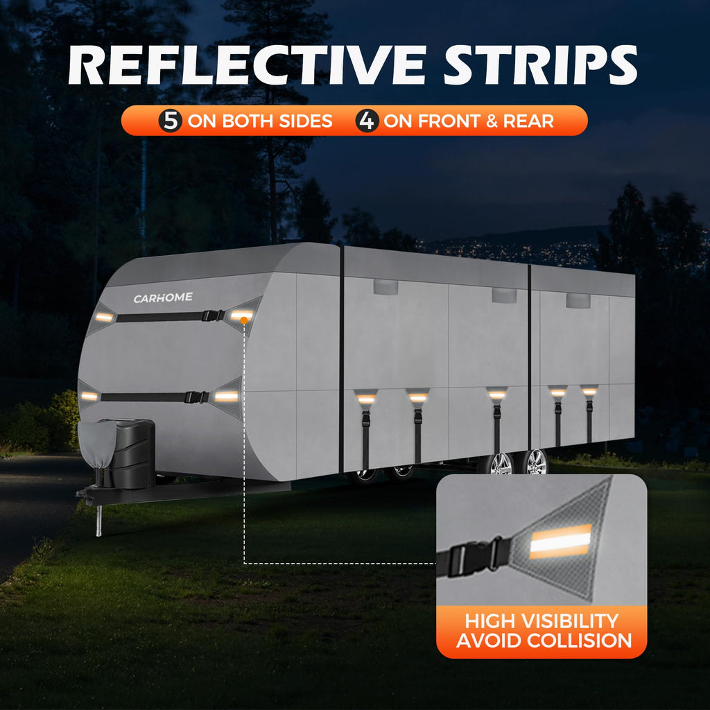 30-33FT 9 Layers Waterproof Travel Trailer RV Cover V206930