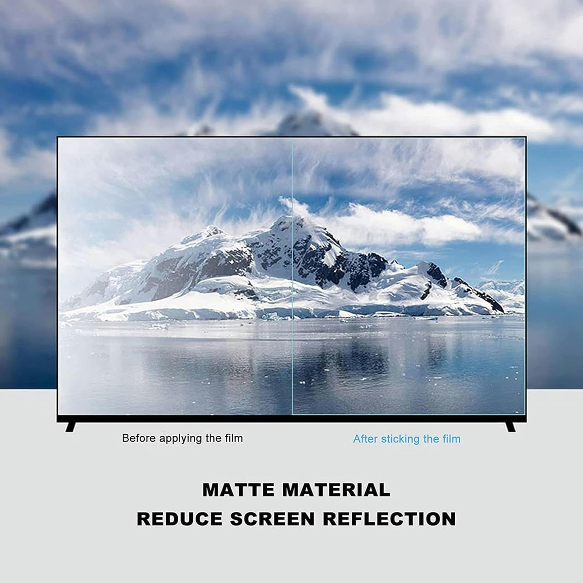 32-75 Inch Anti Blue Light Anti-Glare Frosted TV Screen Protector M3786