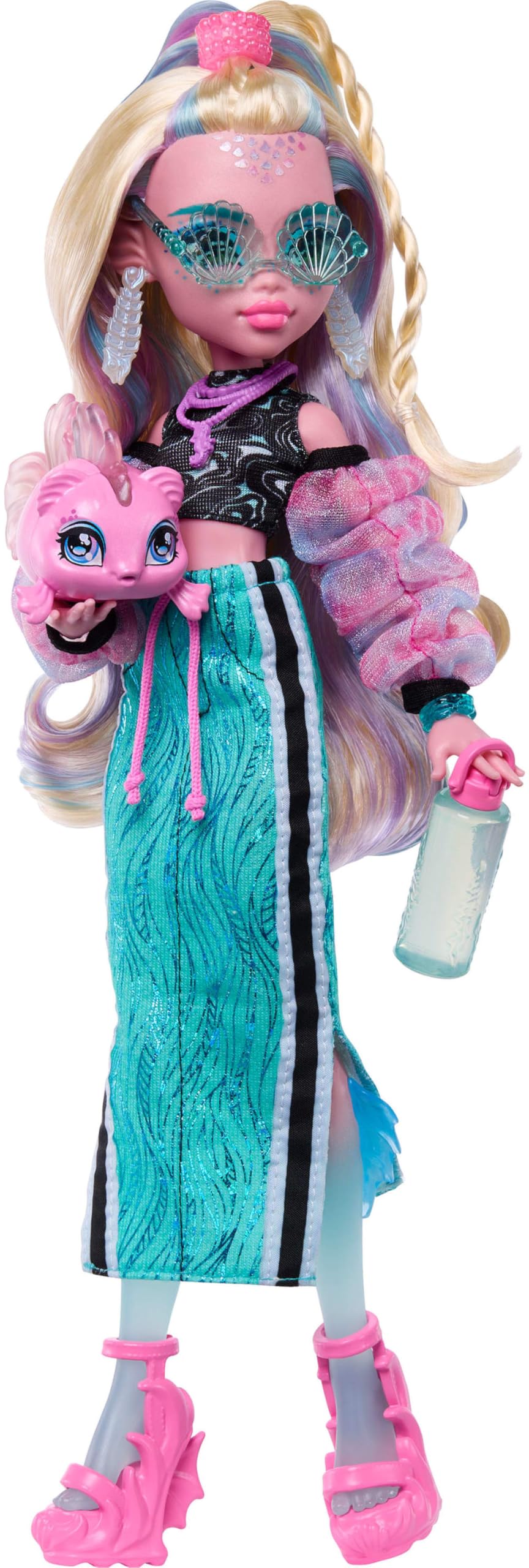 Blue Doll with Pet Piranha S241