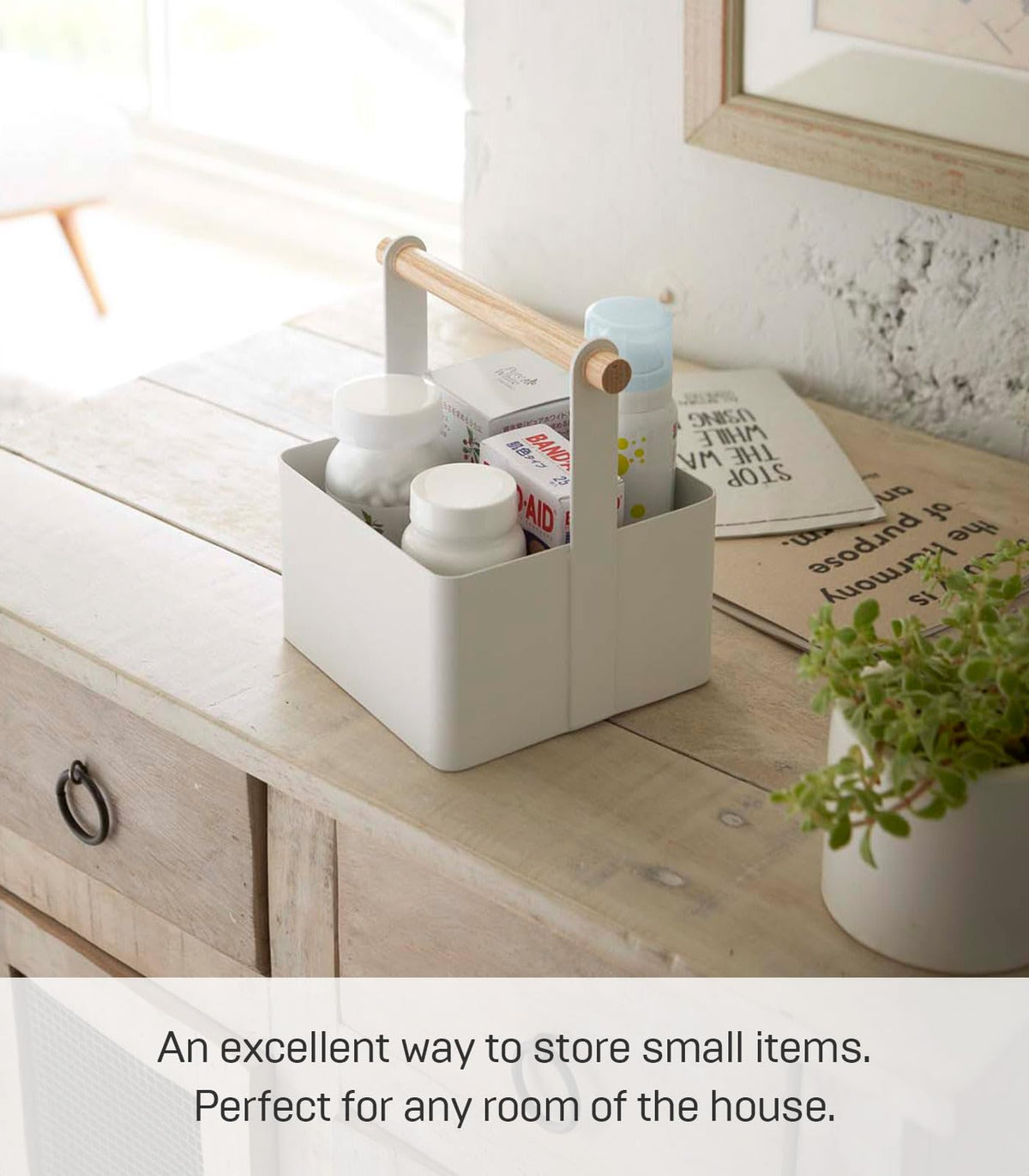 Small Steel Wood Storage Basket S4550