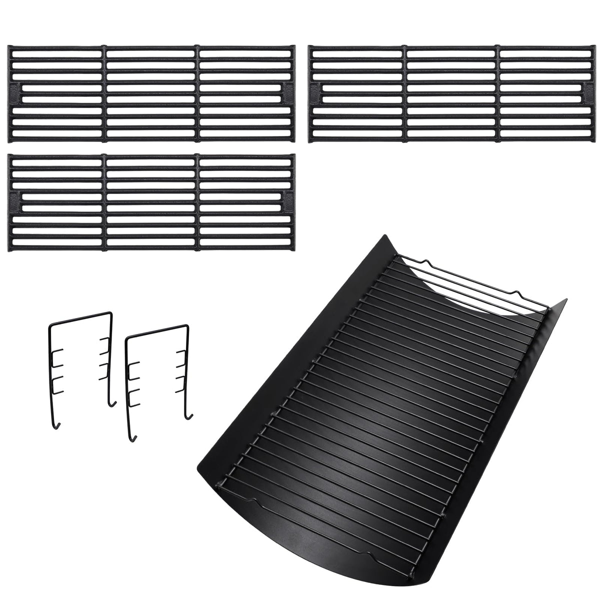 20 Inches Ash Pan Drip Pan and Grill Grates for Charcoal Grills R741