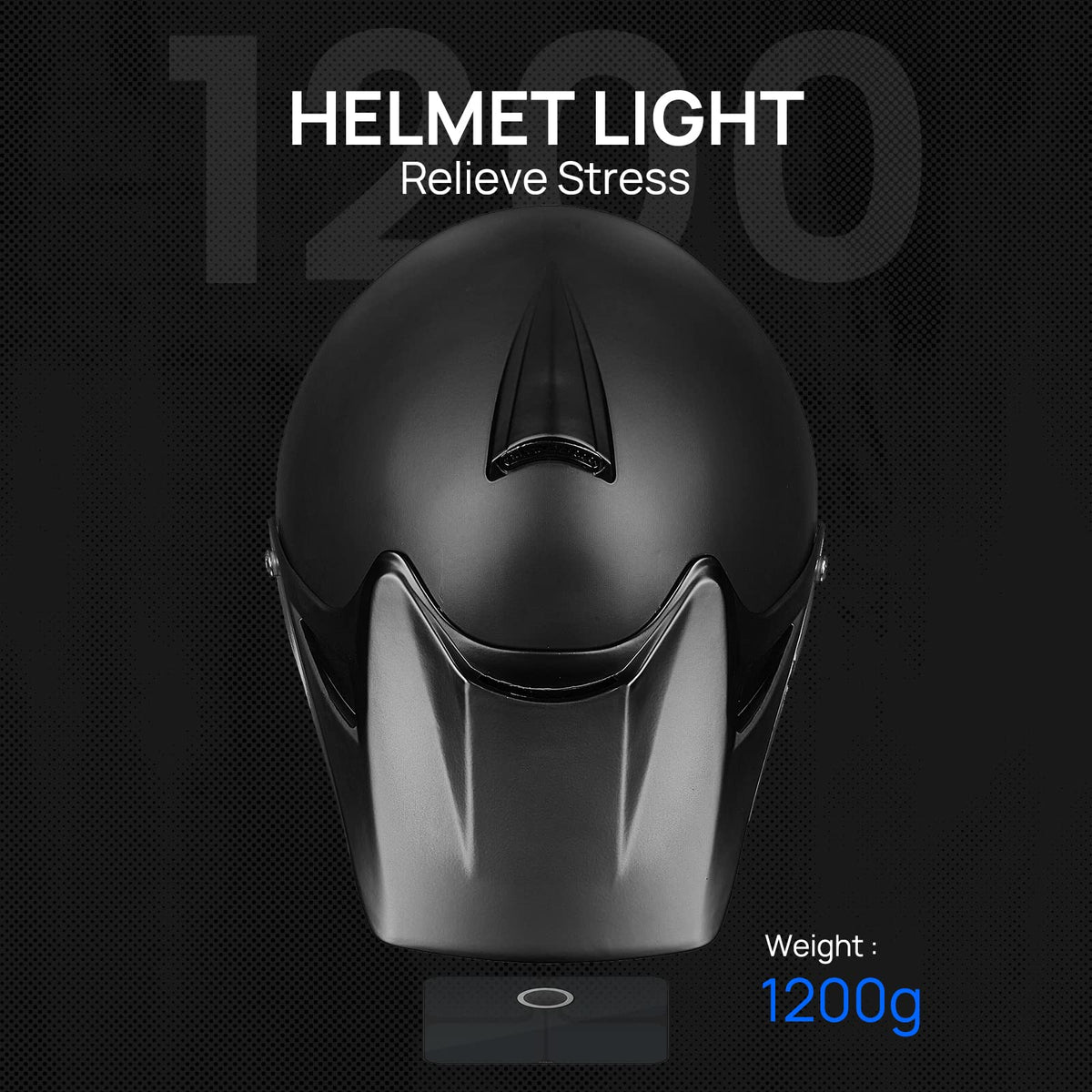 Youth Kids Full Face Motocross Helmet Matte Black Q413982