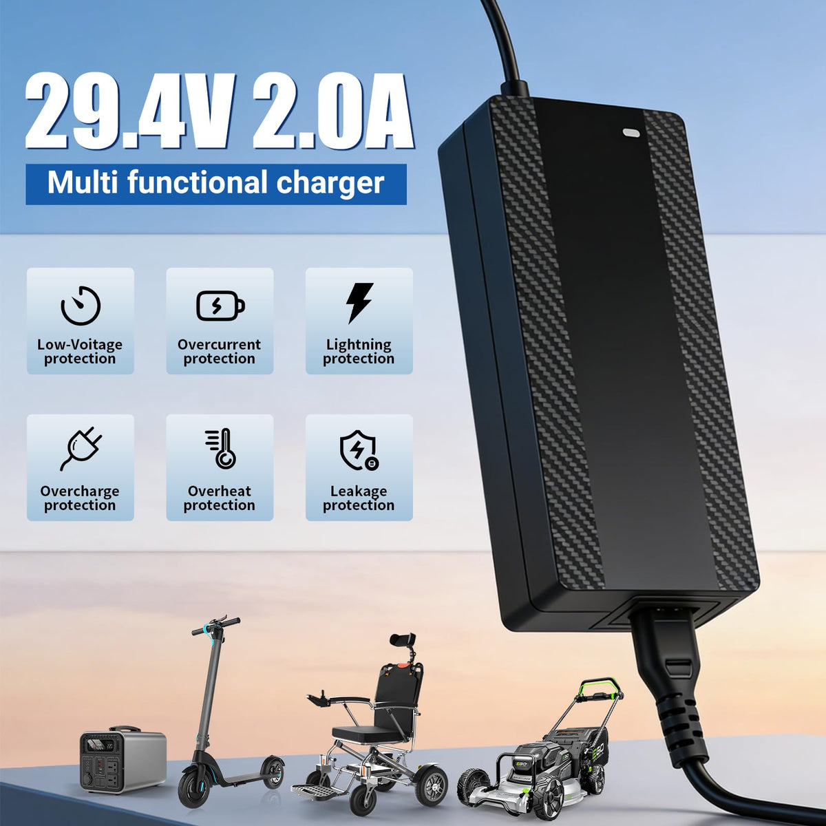 24V Lithium Battery Electric Scooter Charger K61271