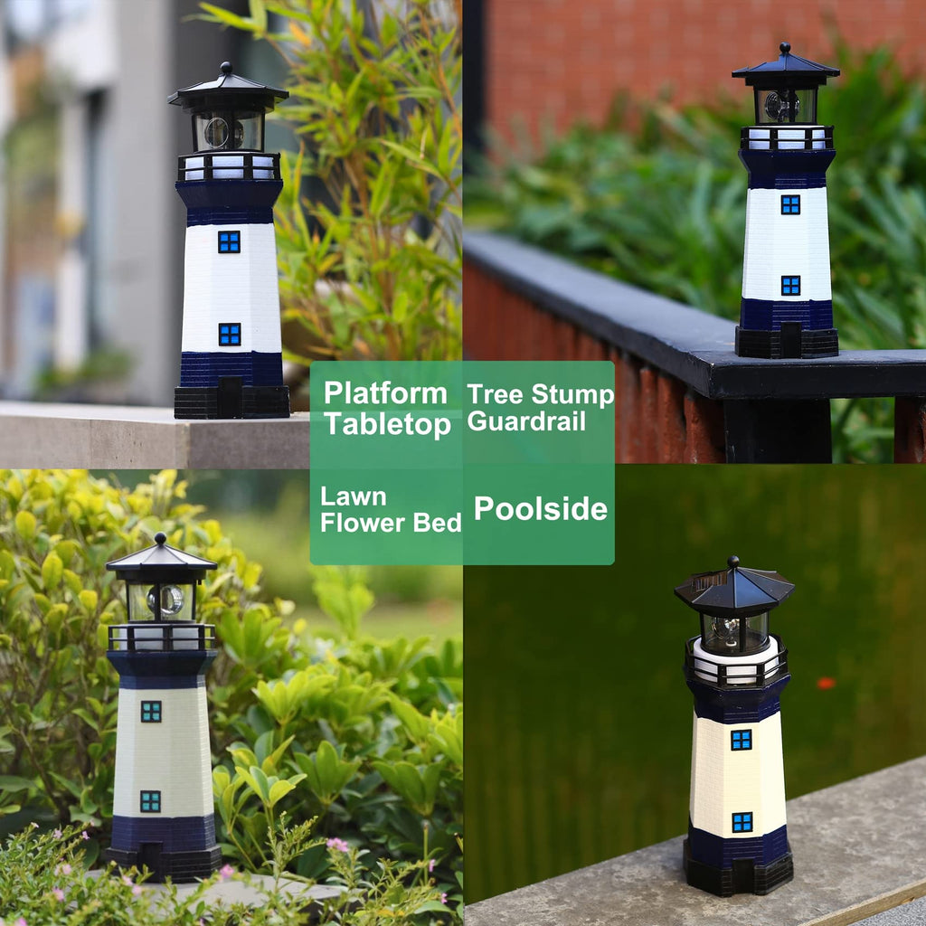 Solar LED Lighthouse Lamp Outdoor Decorative R256