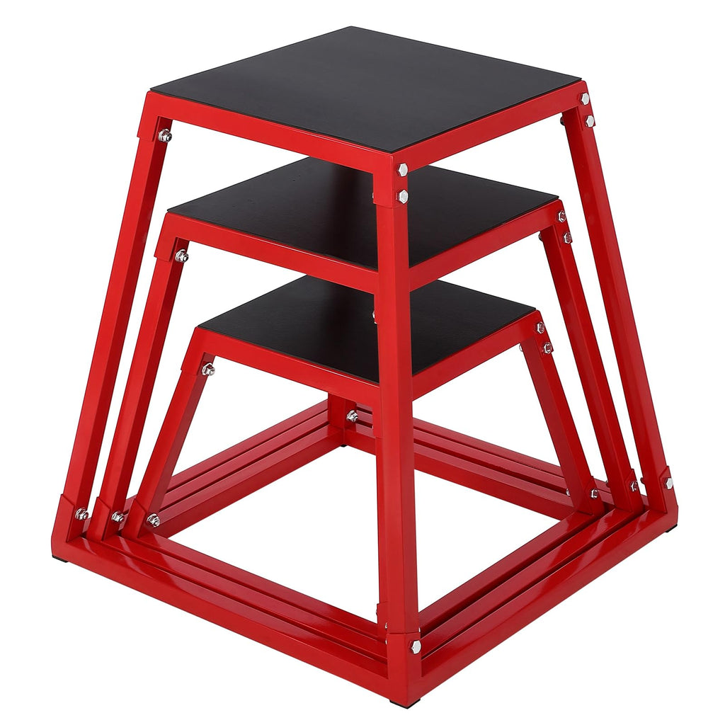 Steel Jump Box Set with Non-Slip Rubber Pad H4831