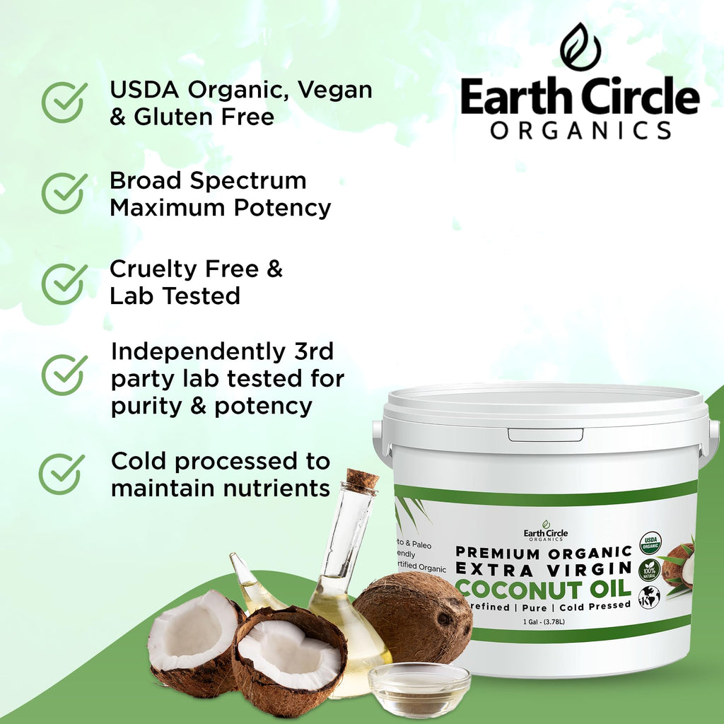 Cold Pressed Unrefined Extra Virgin Coconut Oil 1 Gallon I610