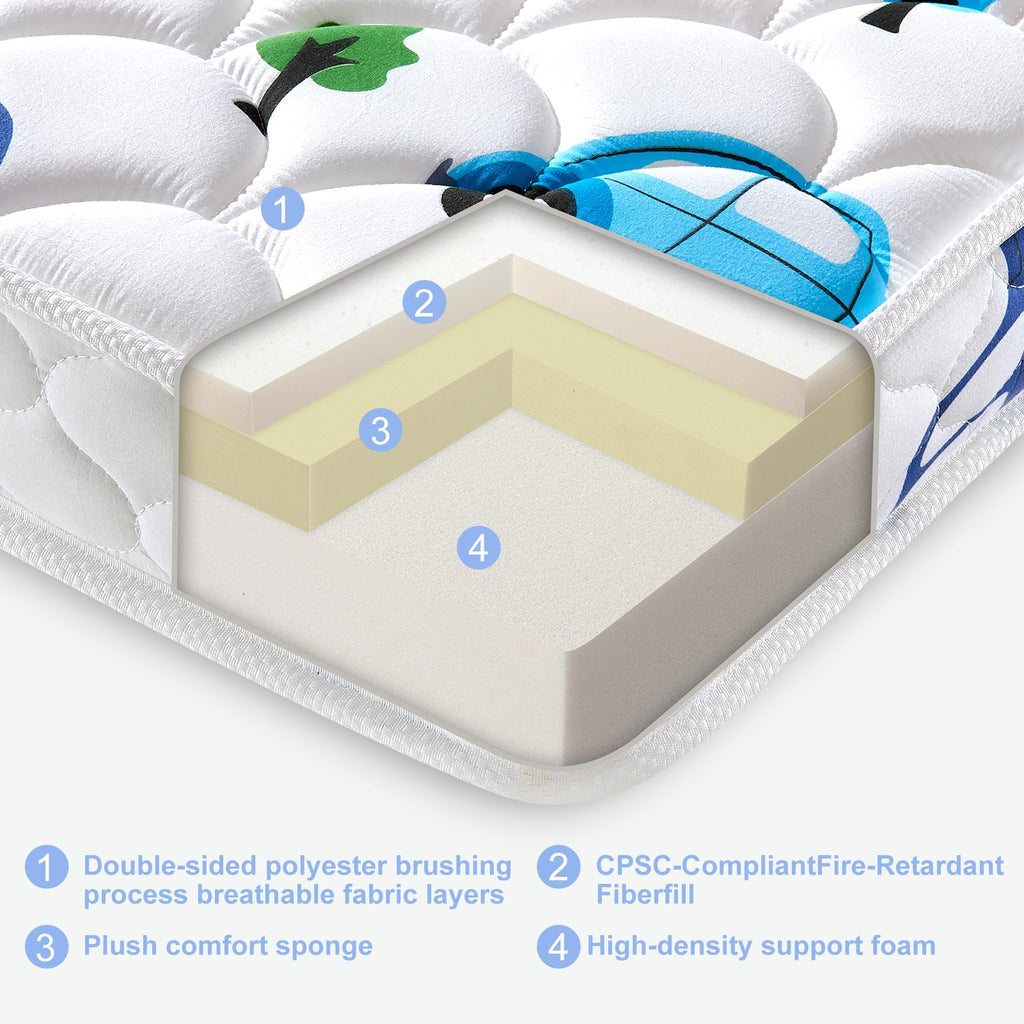 Foam Baby Crib & Toddler Mattress, 52" x 27.6" x 5" X16623