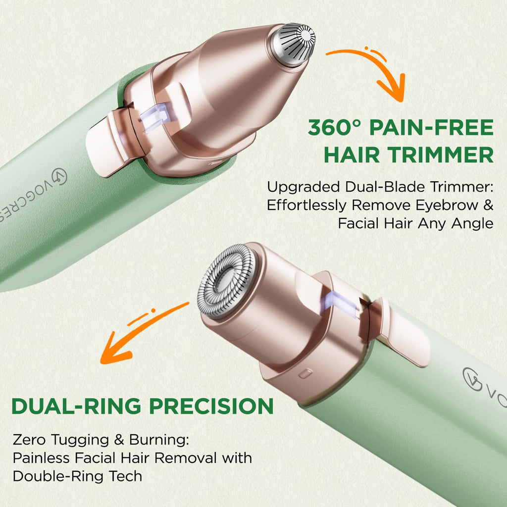 2 in 1 Rechargeable Facial Hair Remover & Eyebrow Trimmer Q9964