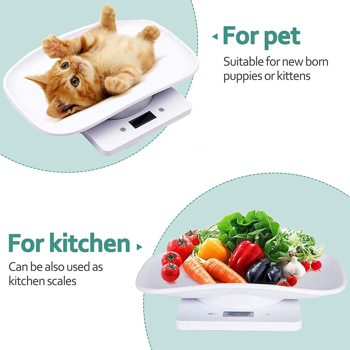 Digital Pet Scale LCD Electronic Weighing Scale R1591