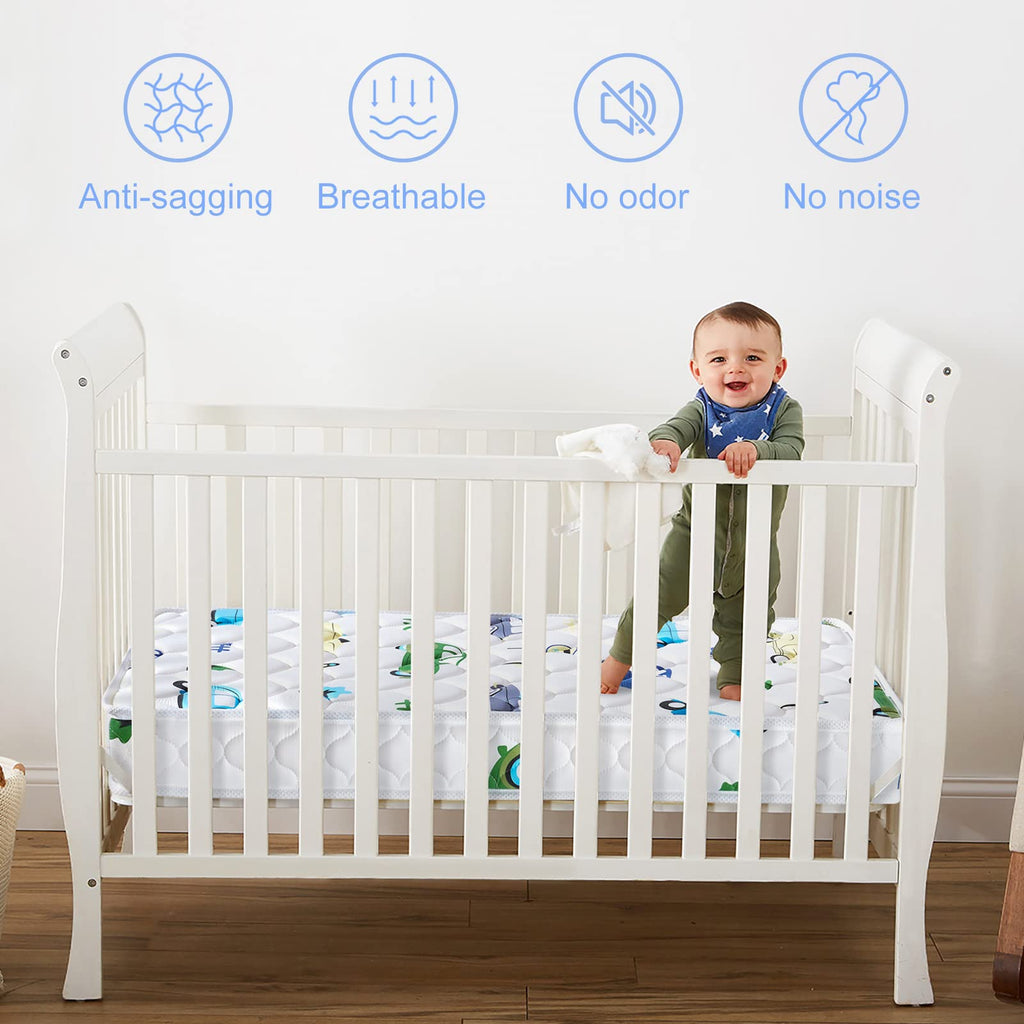 Foam Baby Crib & Toddler Mattress, 52" x 27.6" x 5" X16623