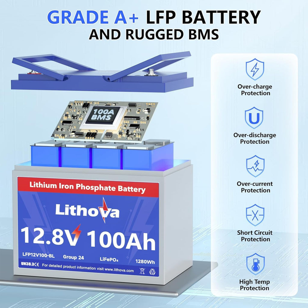 12V 100Ah LiFePO4 Battery Q3420