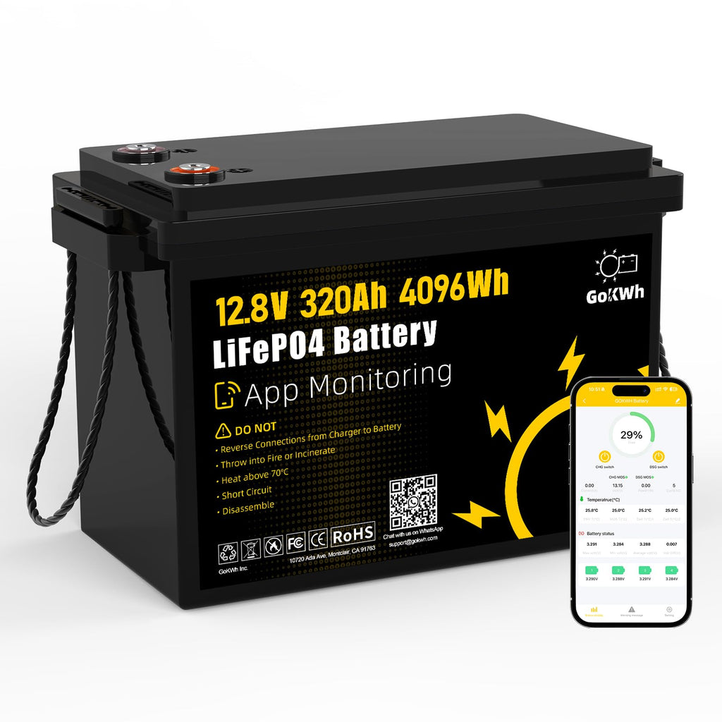 12V 320Ah LiFePO4 Lithium Battery with 200A BMS A288