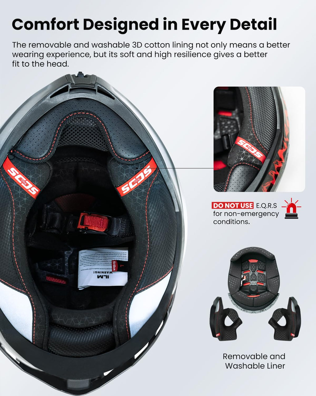 Motorcycle Helmet DOT ECE Dual Visor Full Face D3530