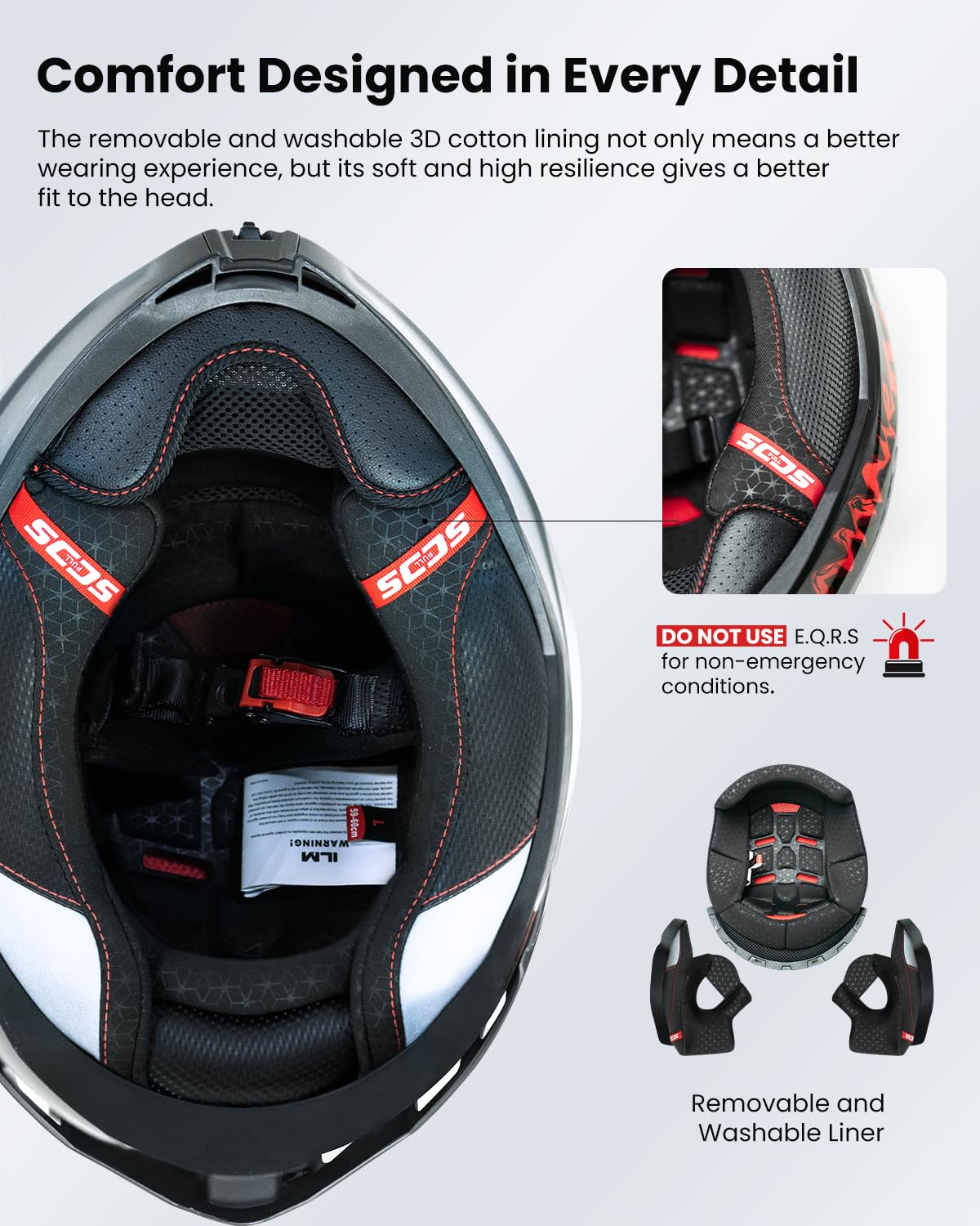 Motorcycle Helmet DOT ECE Dual Visor Full Face D3530