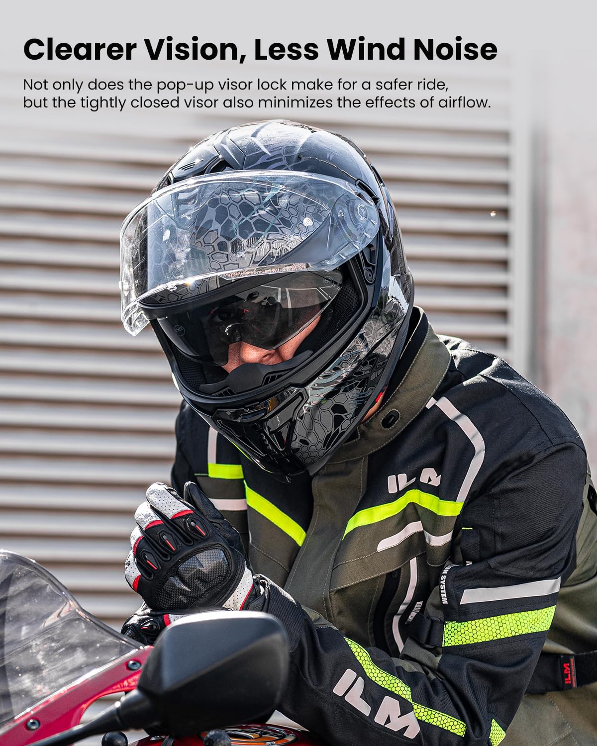 Motorcycle Helmet DOT ECE Dual Visor Full Face D3530