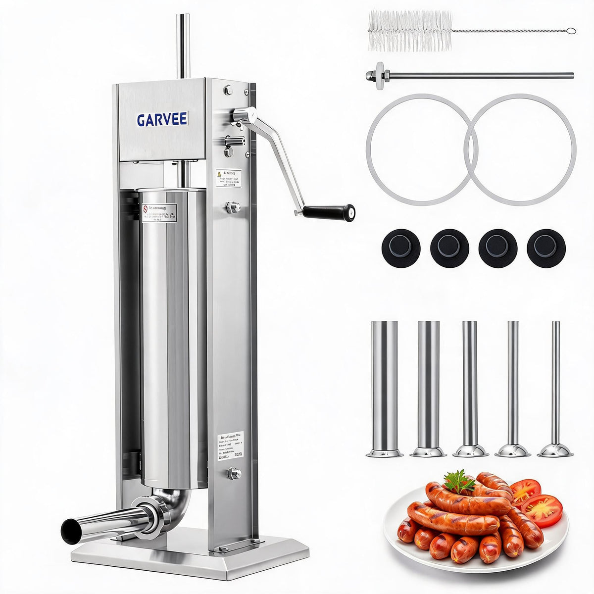 7 L 2-Speed Vertical Sausage Stuffer O956