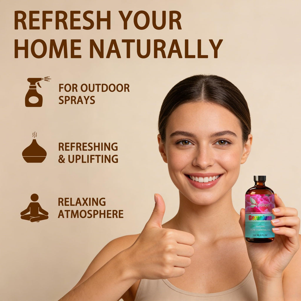 Lavender and Geranium Essential Oil 4 Fl Oz Q6025