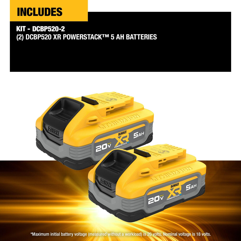 20V MAX 5Ah Lithium Ion Battery 2-Pack M6299
