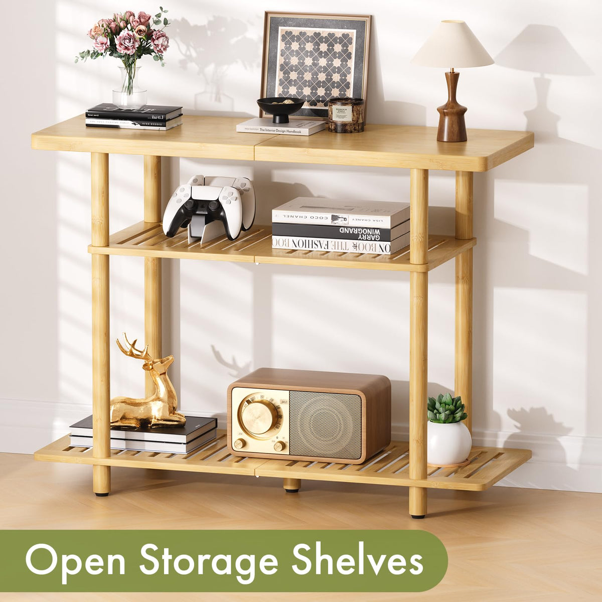 Bamboo 3-Tier TV Stand for up to 32 Inch W970655