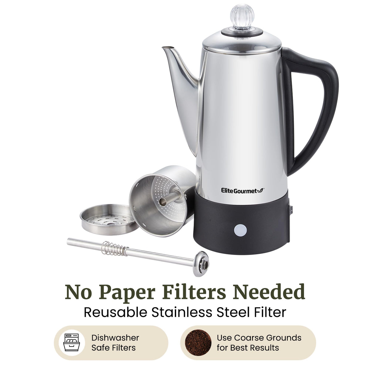 6-Cup Electric Coffee Percolator E106144
