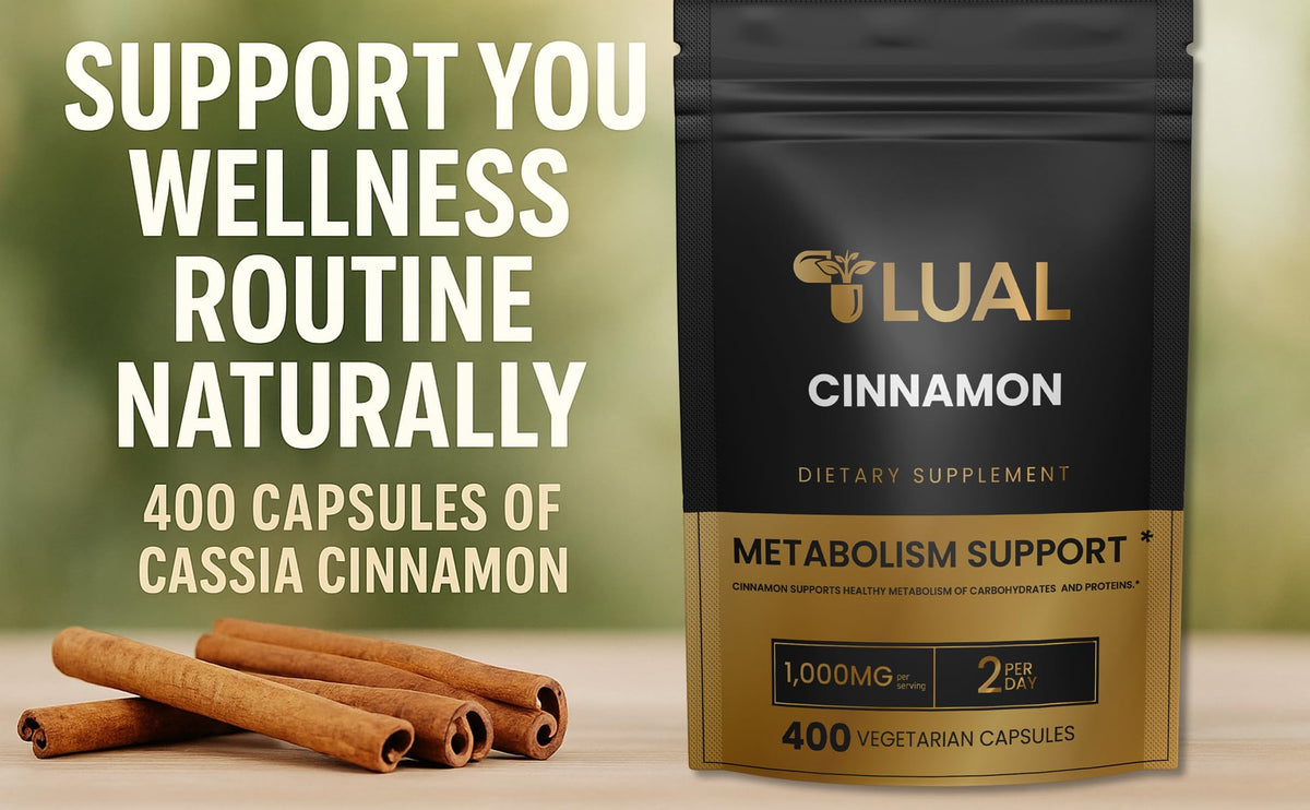 Cinnamon Supplement 1000mg 400 Vegetarian Capsules V3092