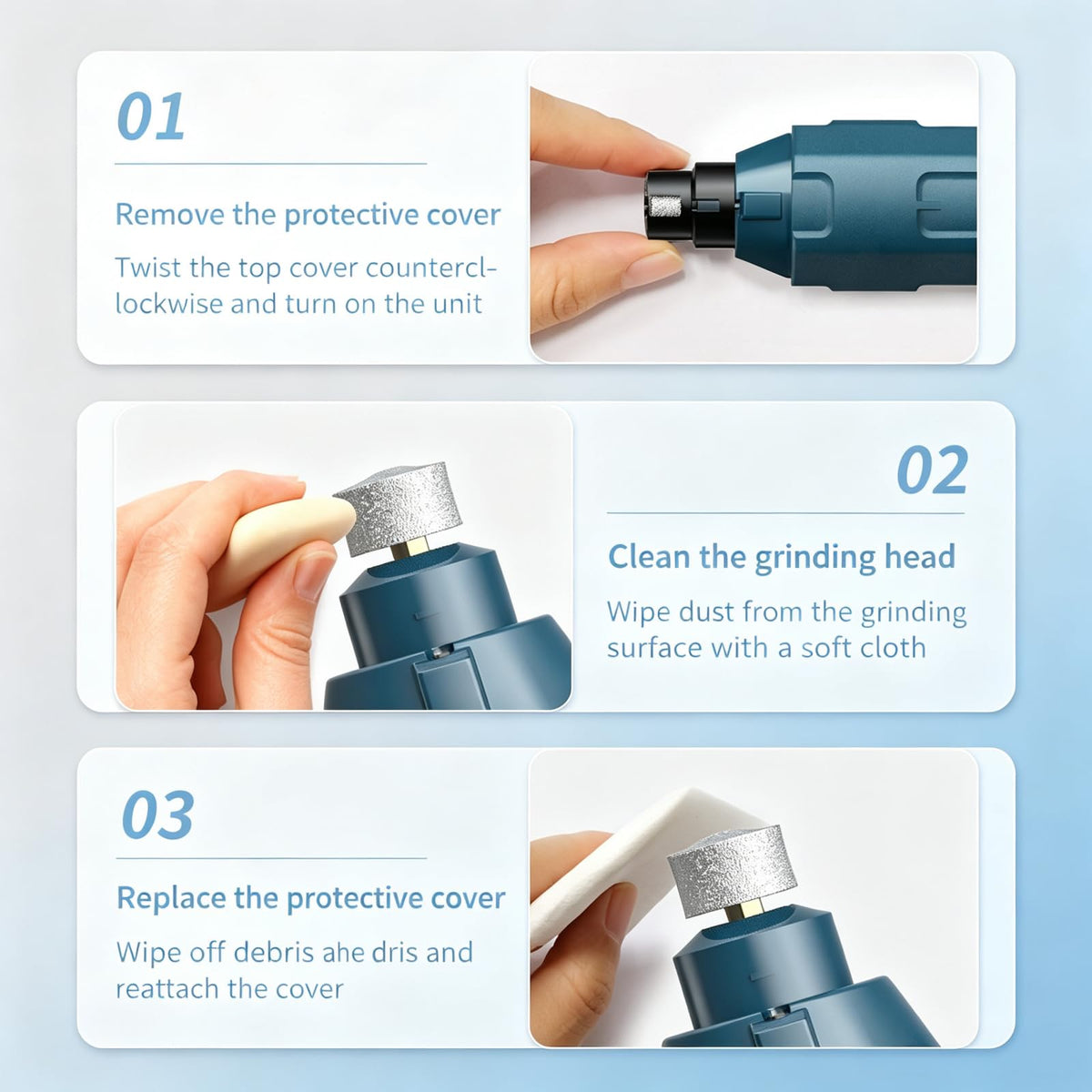 Dog Nail Grinder with 3 Ports, 2 Speeds J269585