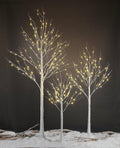 LED Birch Tree Light Set 4ft 6ft 8ft Warm White 3-Pack B242