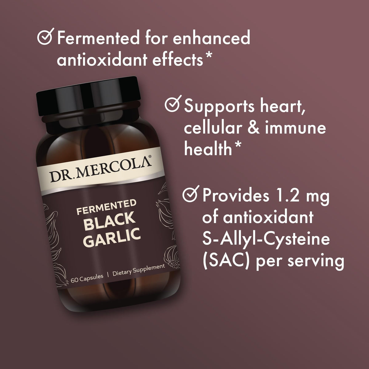 Fermented Black Garlic 60 Capsules W151