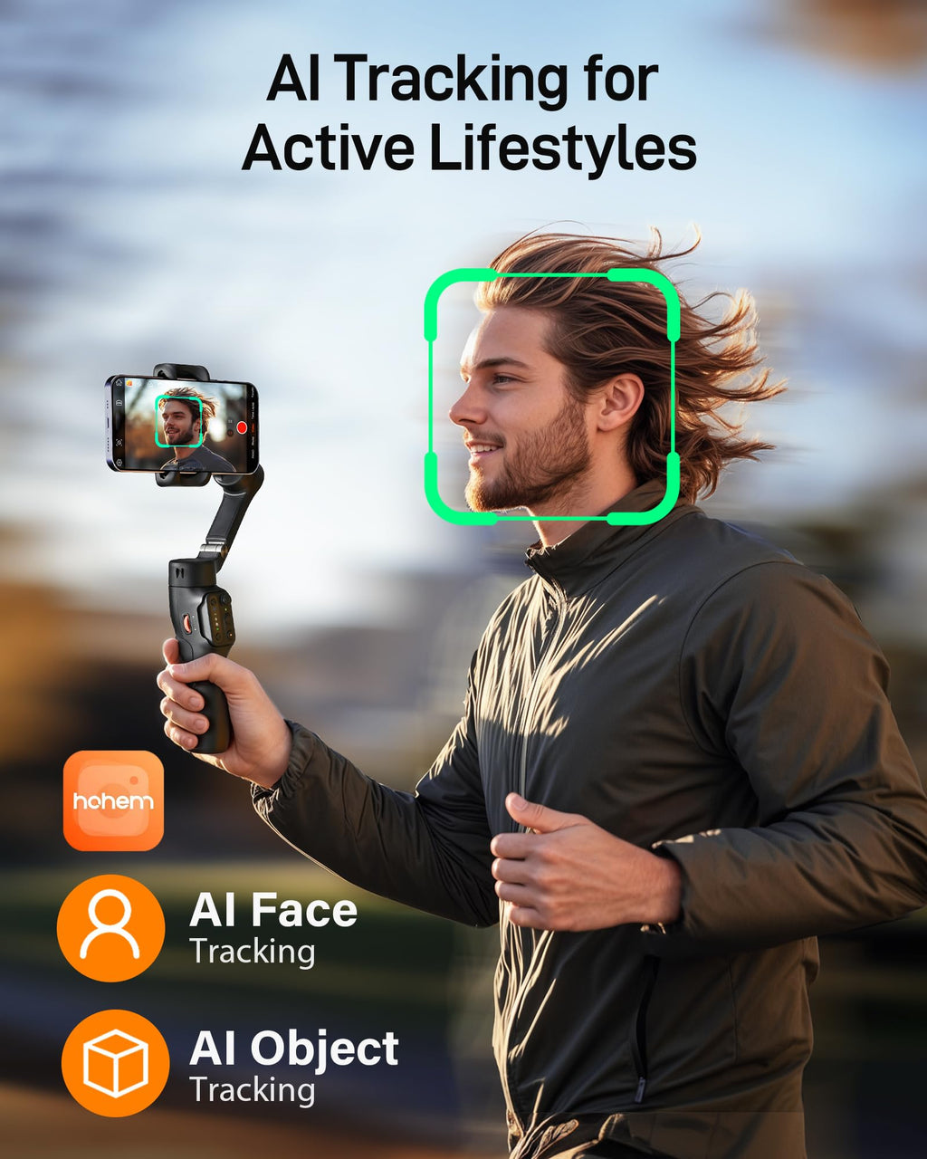 Black 3-Axis Gimbal Stabilizer Z144973