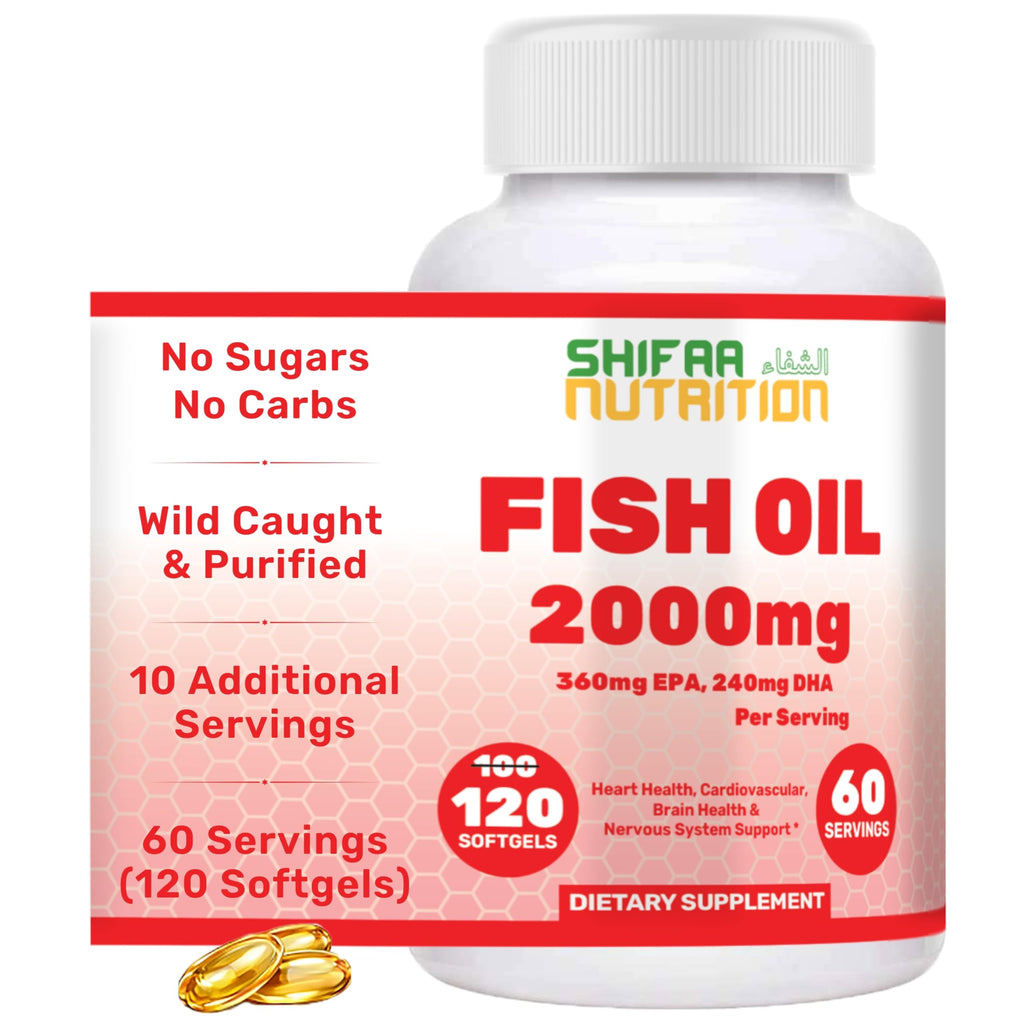 Omega 3 Fish Oil 2000mg 120 Softgels D7537