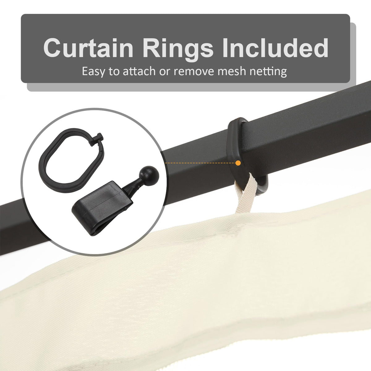 10' x 13' Replacement Mesh Sidewall Netting S952