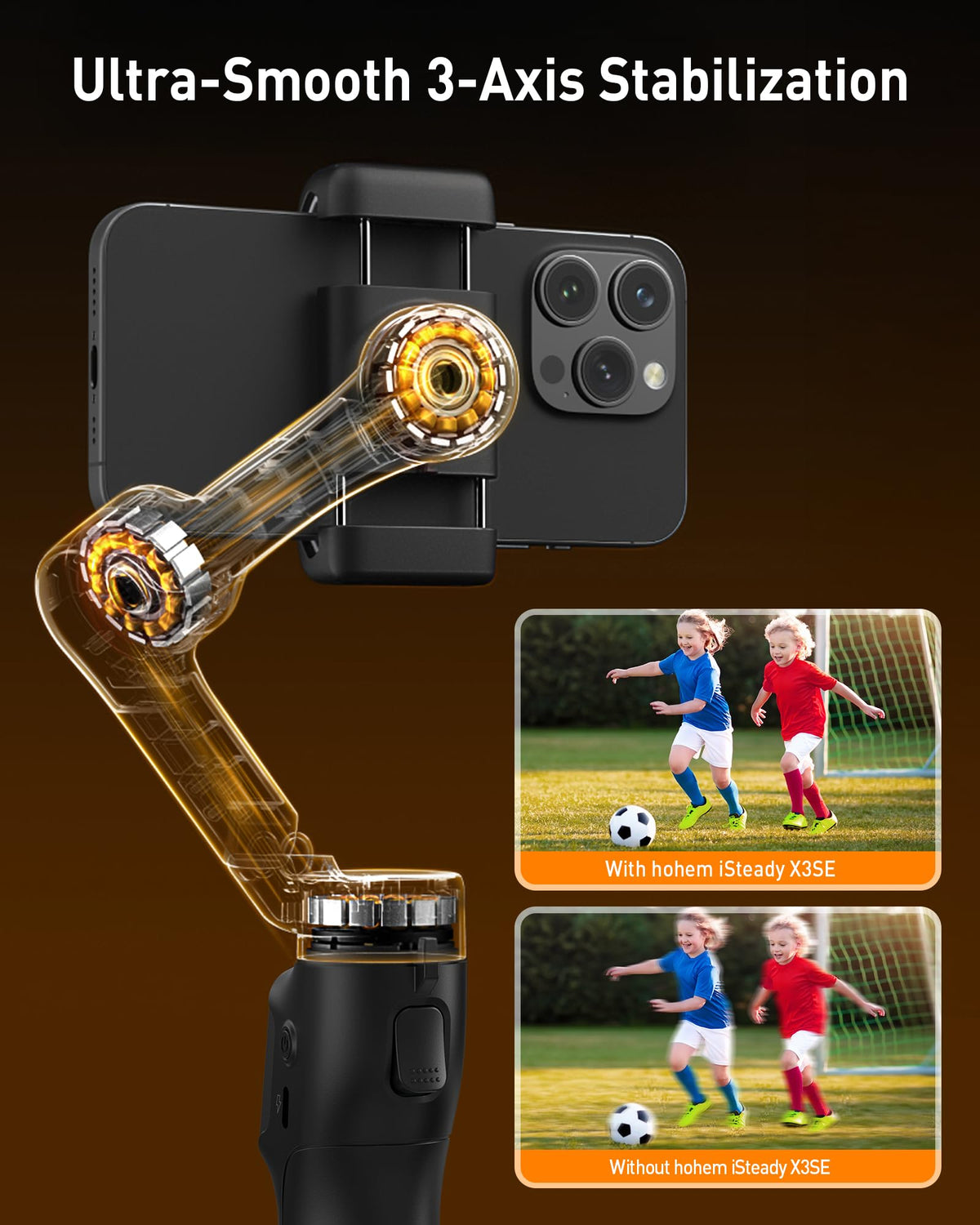 Black 3-Axis Gimbal Stabilizer Z144973