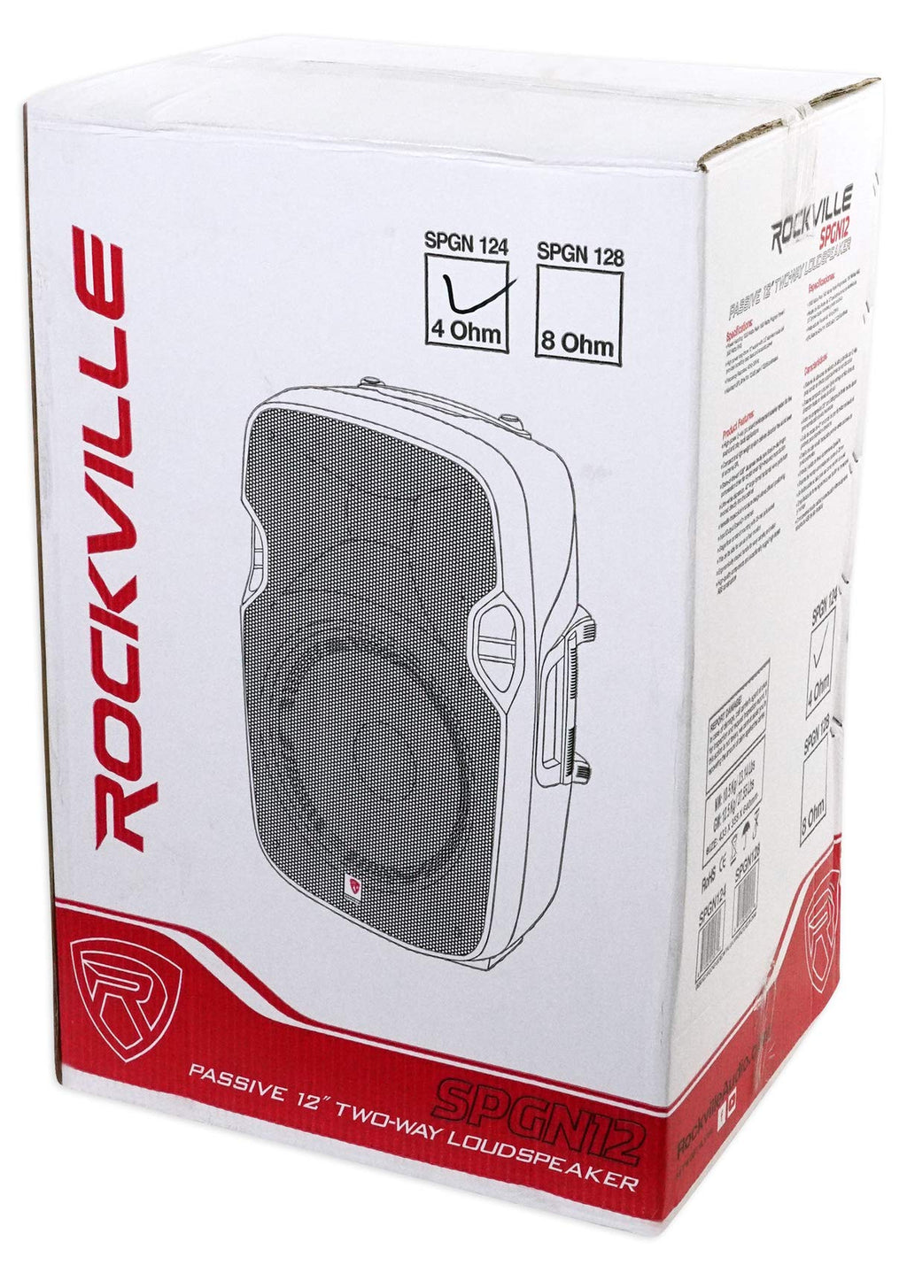12" PA Speaker Pair Karaoke Bundle with Amp L294499