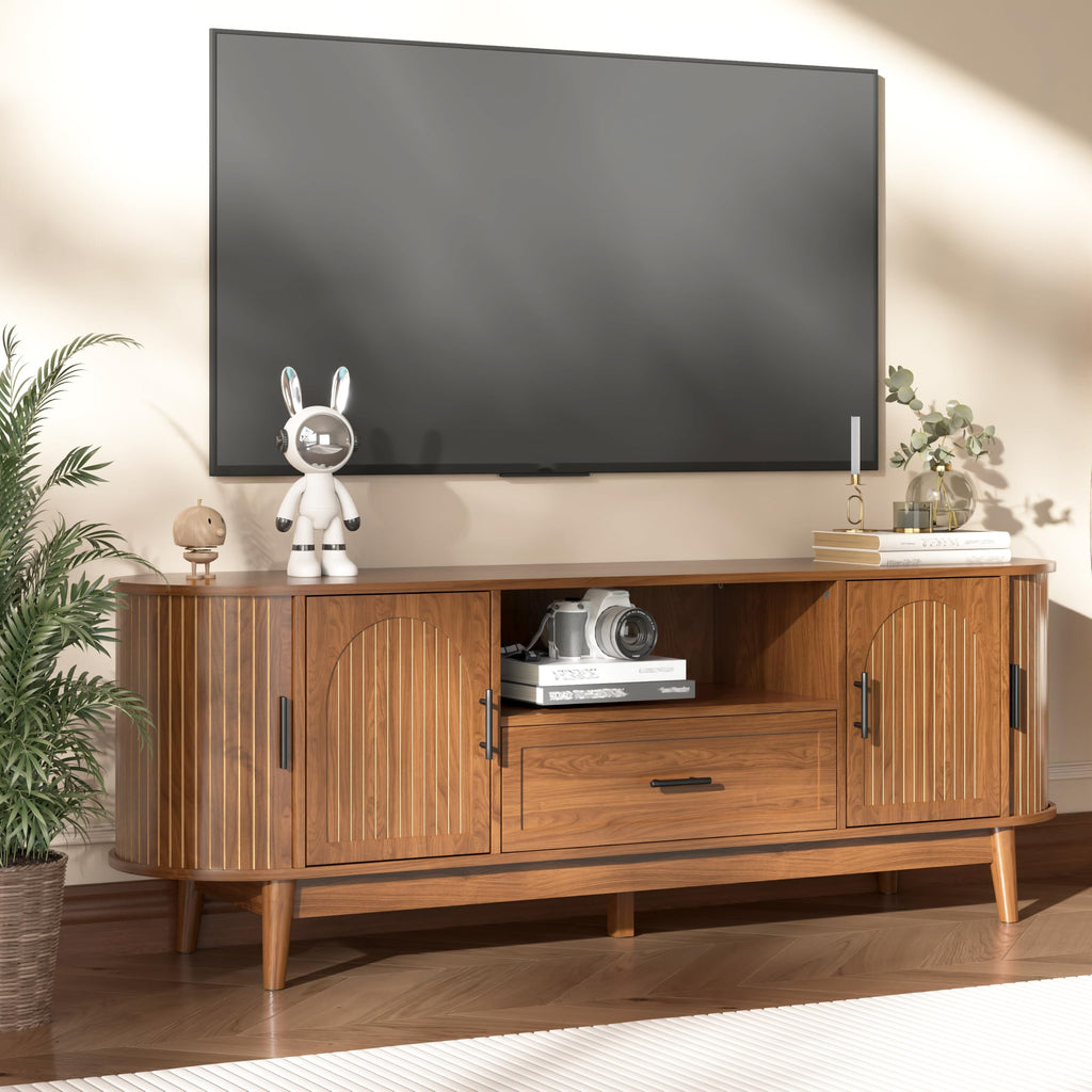 63" Fluted TV Stand with Drawers S52861