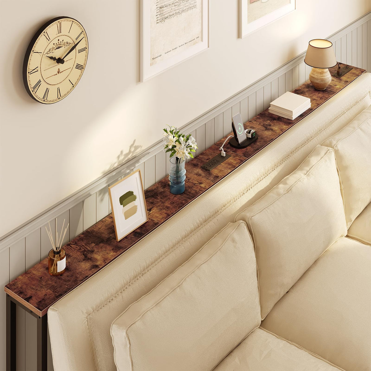 47.2" Narrow Console Table with Power Outlet N95489