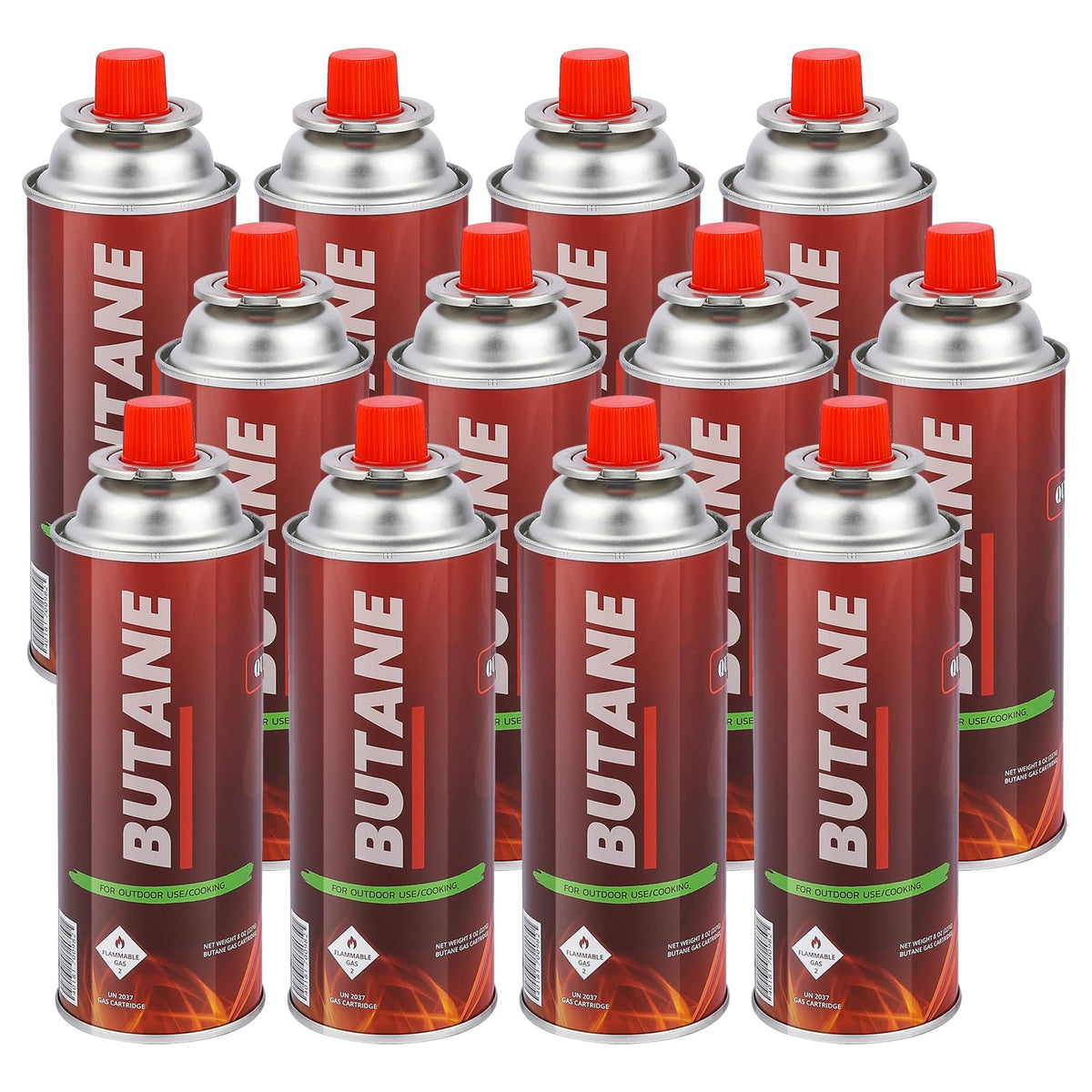 12 Pack 8oz Butane Fuel Cylinders D997460