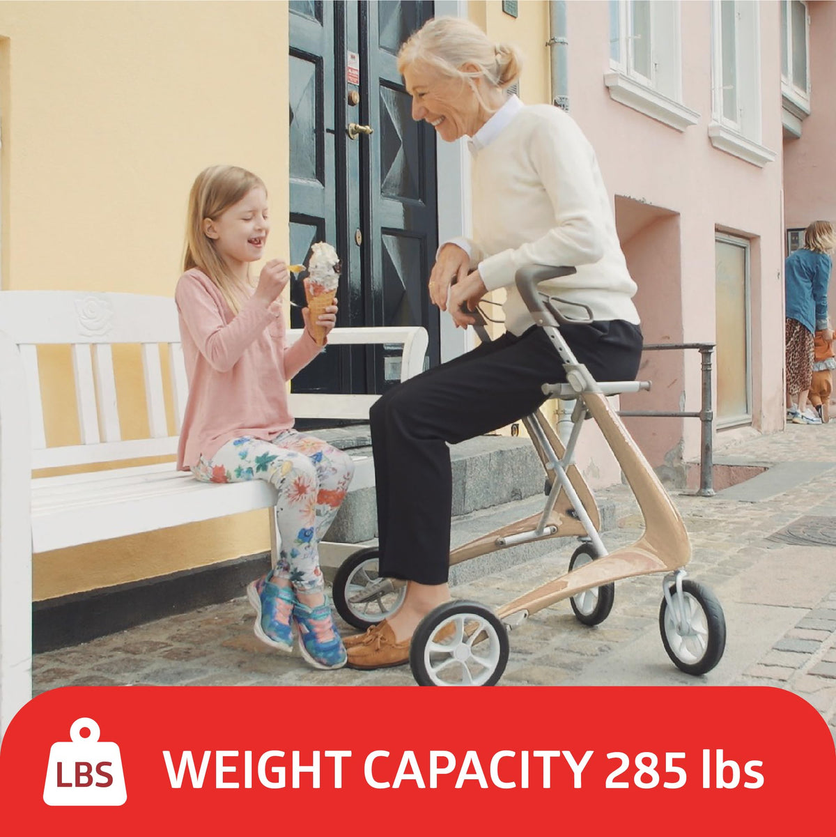 Carbon Ultralight Rollator Walker with Organizer Bag H8487