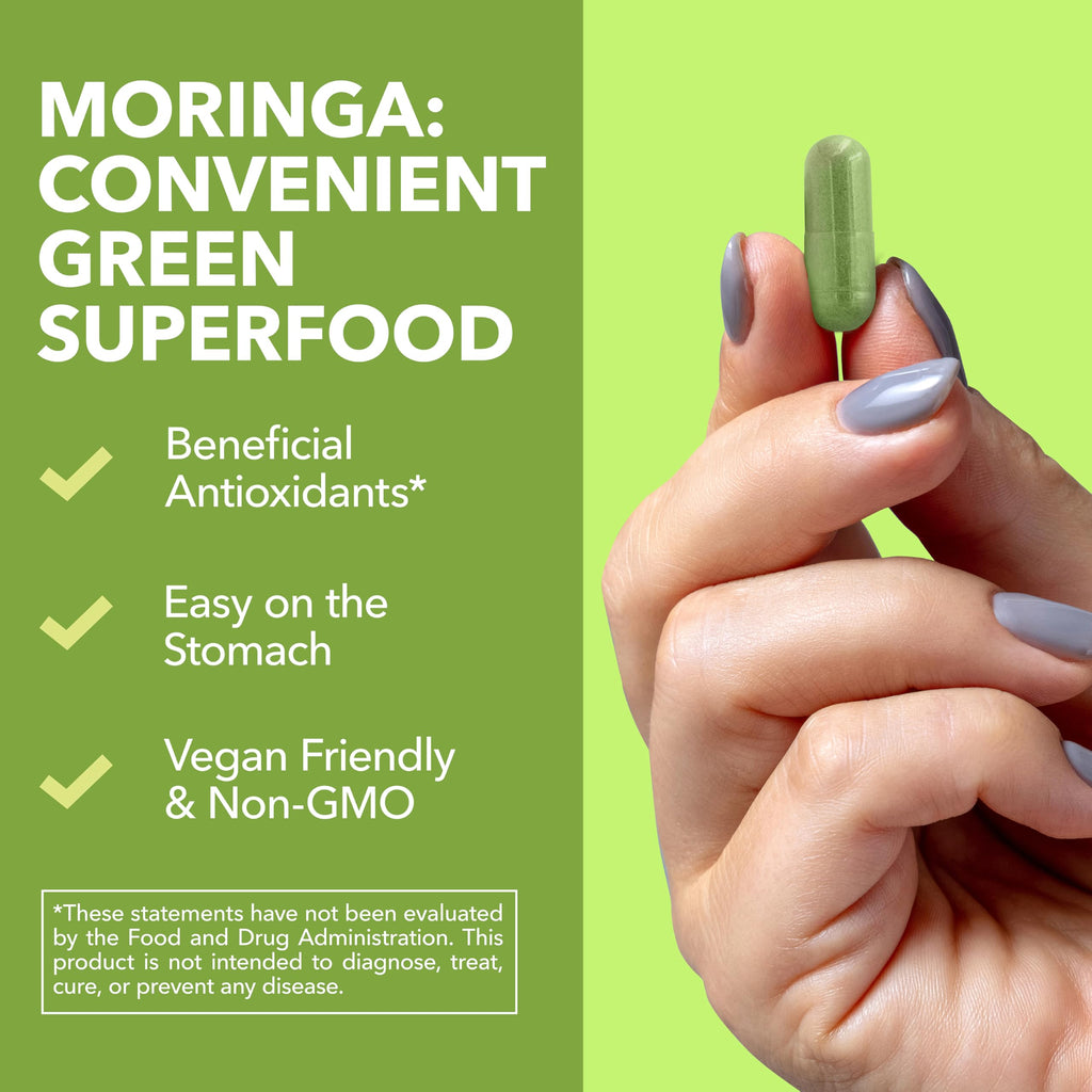 Moringa Capsules 800mg 120 Count W1309