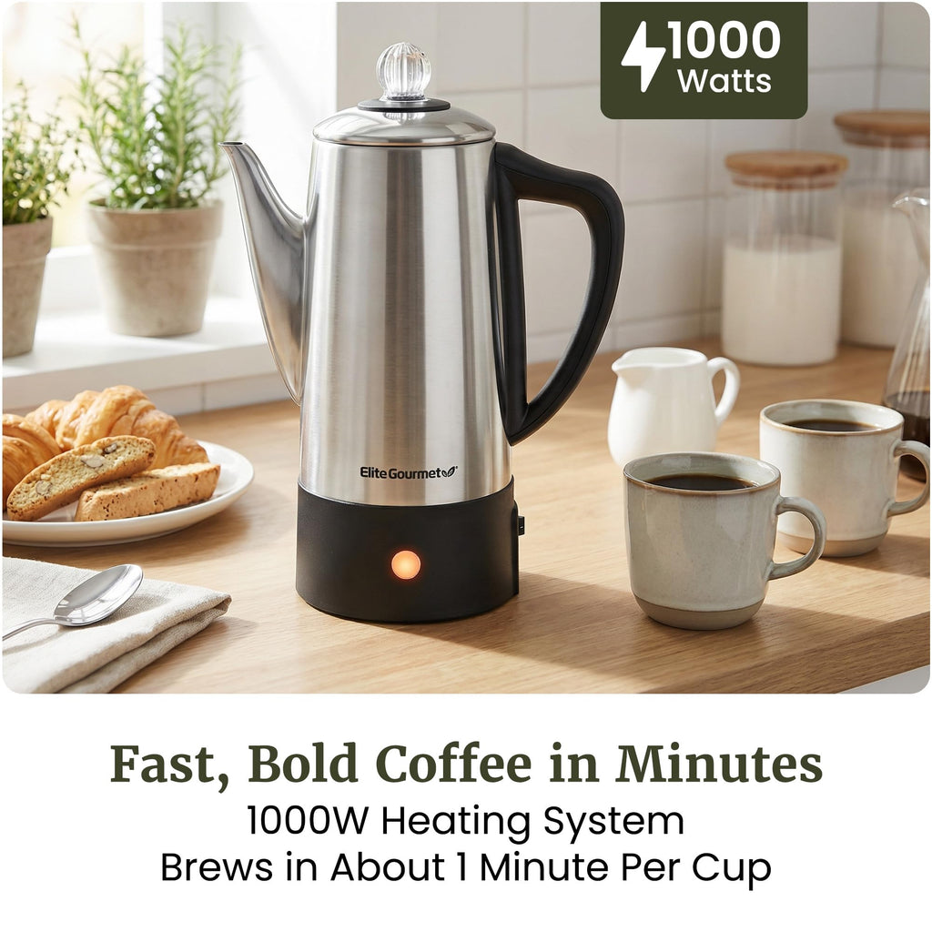 6-Cup Electric Coffee Percolator E106144