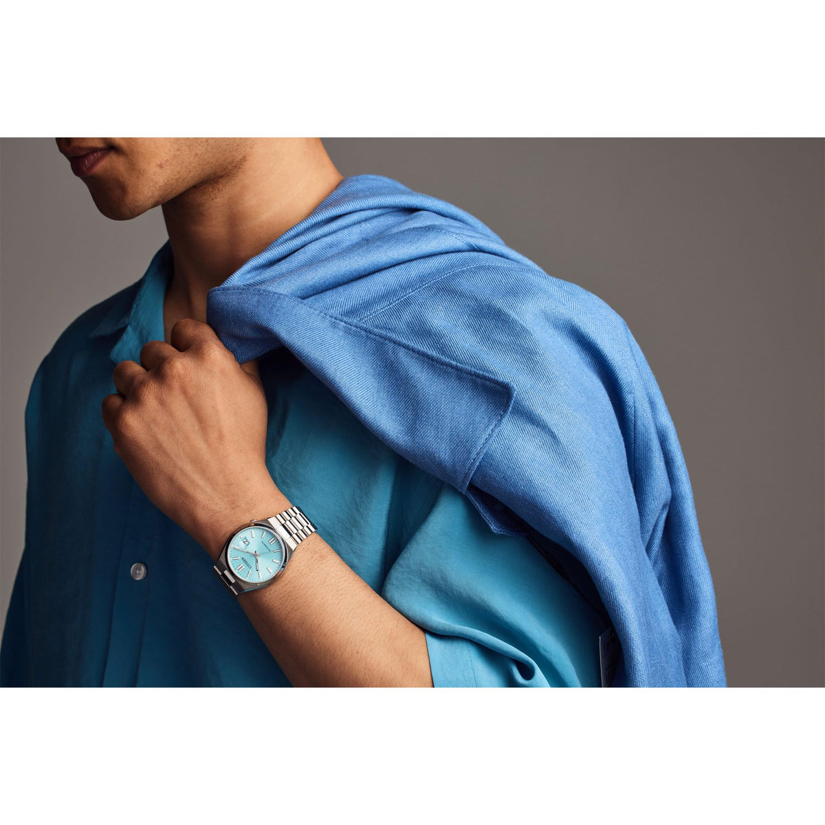 Automatic Sky-Blue Dial Stainless Steel Watch 40mm K151732