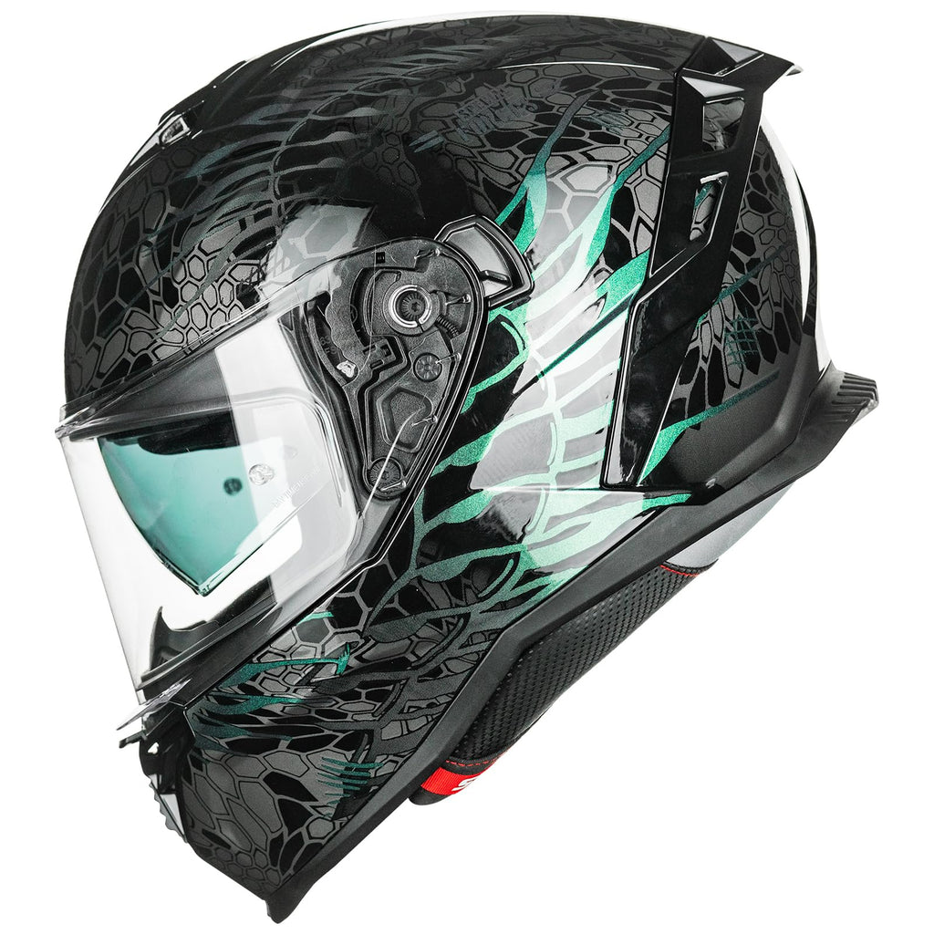 Motorcycle Helmet DOT ECE Dual Visor Full Face D3530