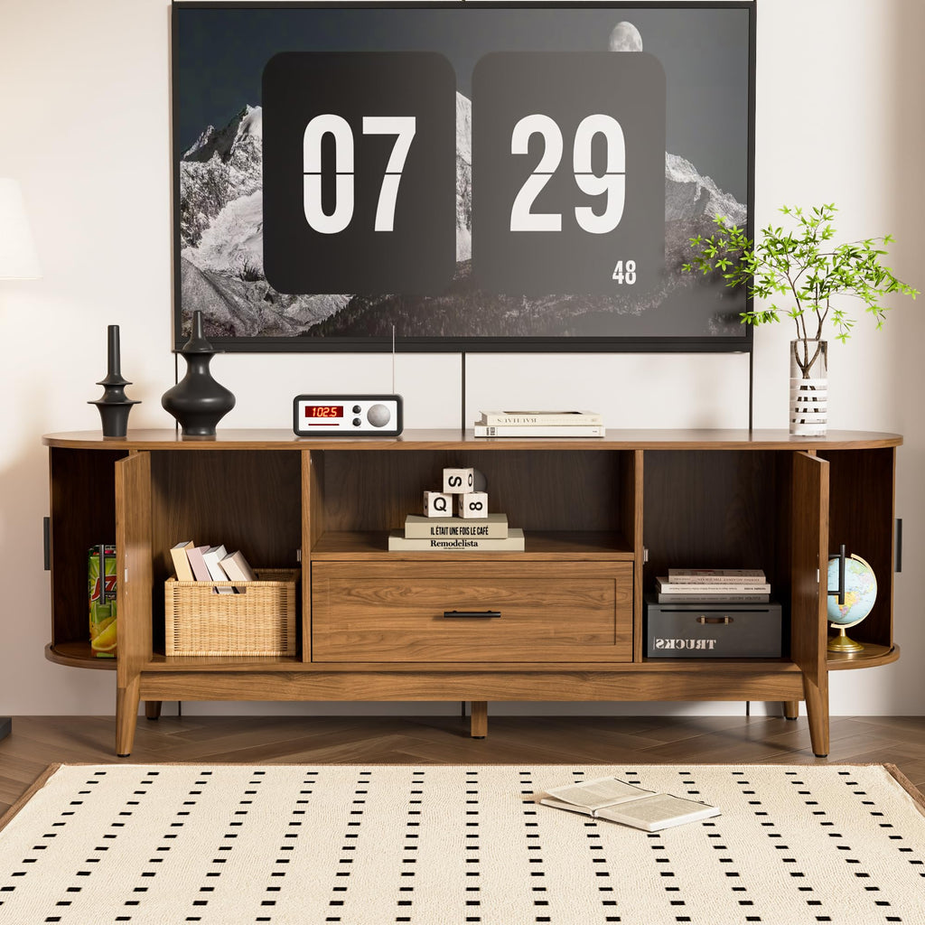 63" Fluted TV Stand with Drawers S52861
