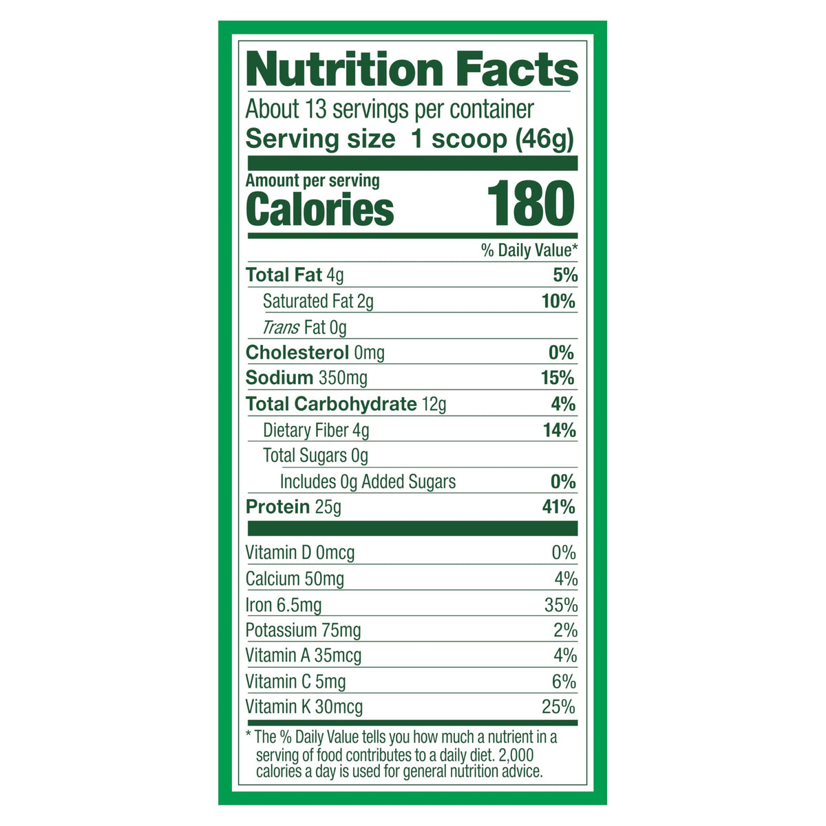 Vanilla Plant Based Protein Powder Z59047